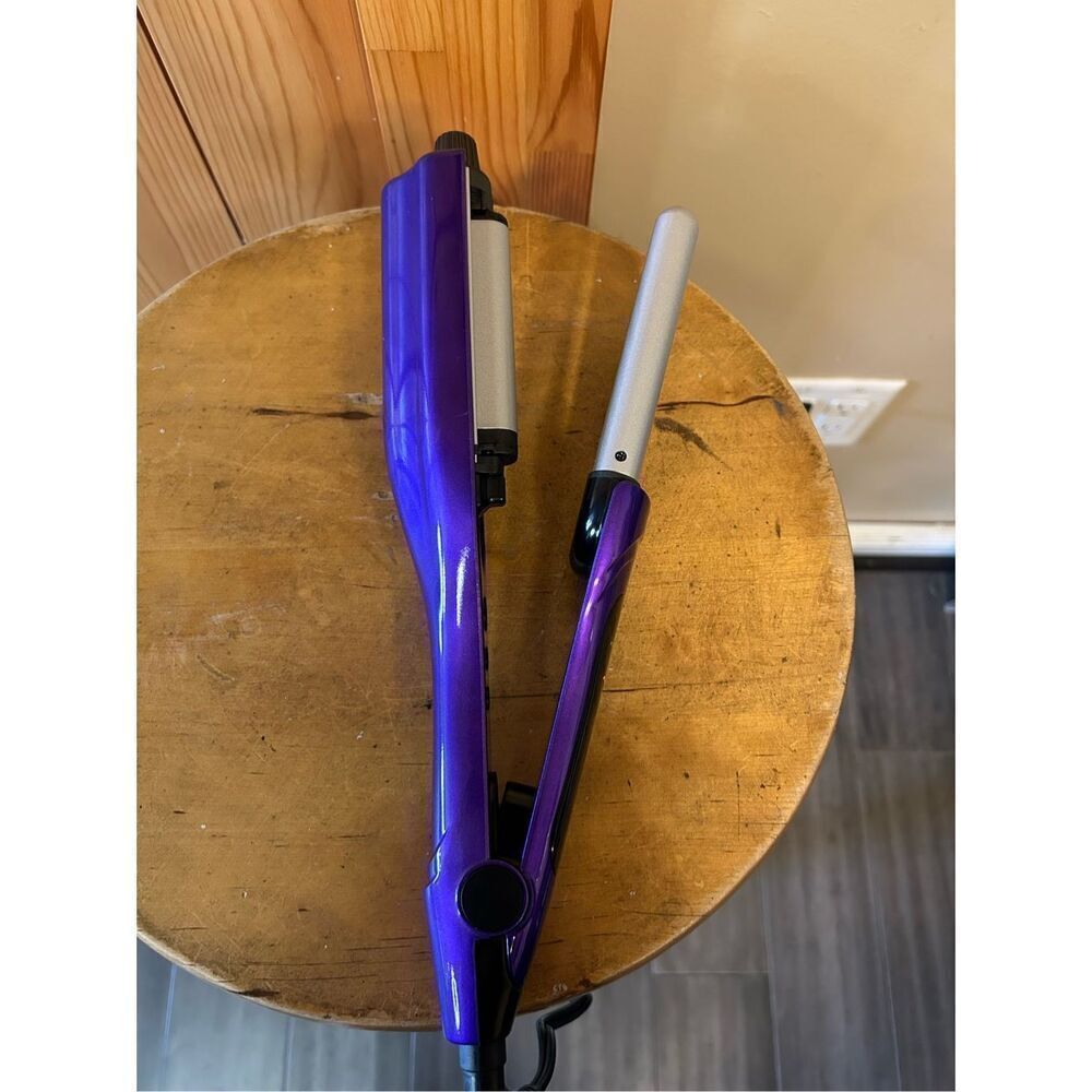 TIGI Bed Head A Wave WeโGo Hair Waver PURPLE Curling Beachy Waves Iron Styler (8